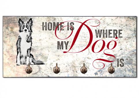 Hundegarderobe HOME IS WHERE MY DOG IS (Border Collie) 