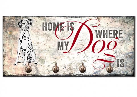 Hundegarderobe HOME IS WHERE MY DOG IS (Dalmatiner) 
