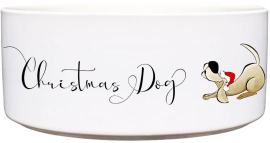 Keramik Futternapf CHRISTMAS DOG 