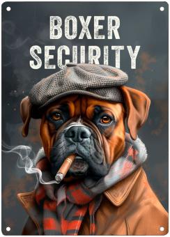 Hundewarnschild BOXER SECURITY 