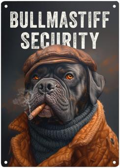 Hundewarnschild BULLMASTIFF SECURITY 