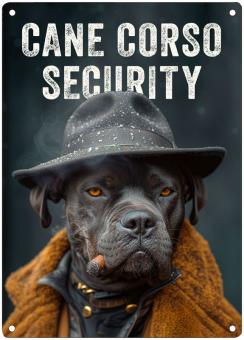 Hundewarnschild CANE CORSO SECURITY 