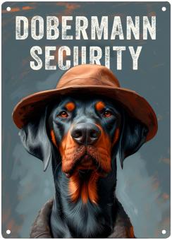Hundewarnschild DOBERMANN SECURITY 