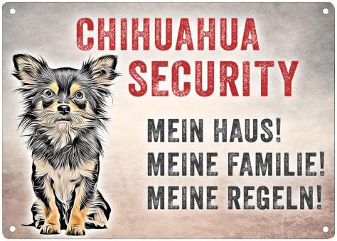 Hundeschild CHIHUAHUA SECURITY 