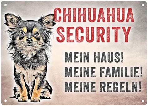 Hundeschild CHIHUAHUA SECURITY 