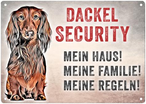 Hundeschild DACKEL SECURITY 