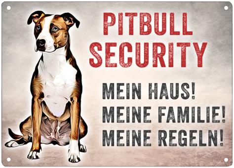 Hundeschild PITBULL SECURITY 